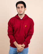 Load image into Gallery viewer, Dark Red Hoodie Sweatshirt
