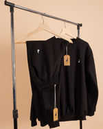 Load image into Gallery viewer, Black Oversized Crewneck Sweatshirt

