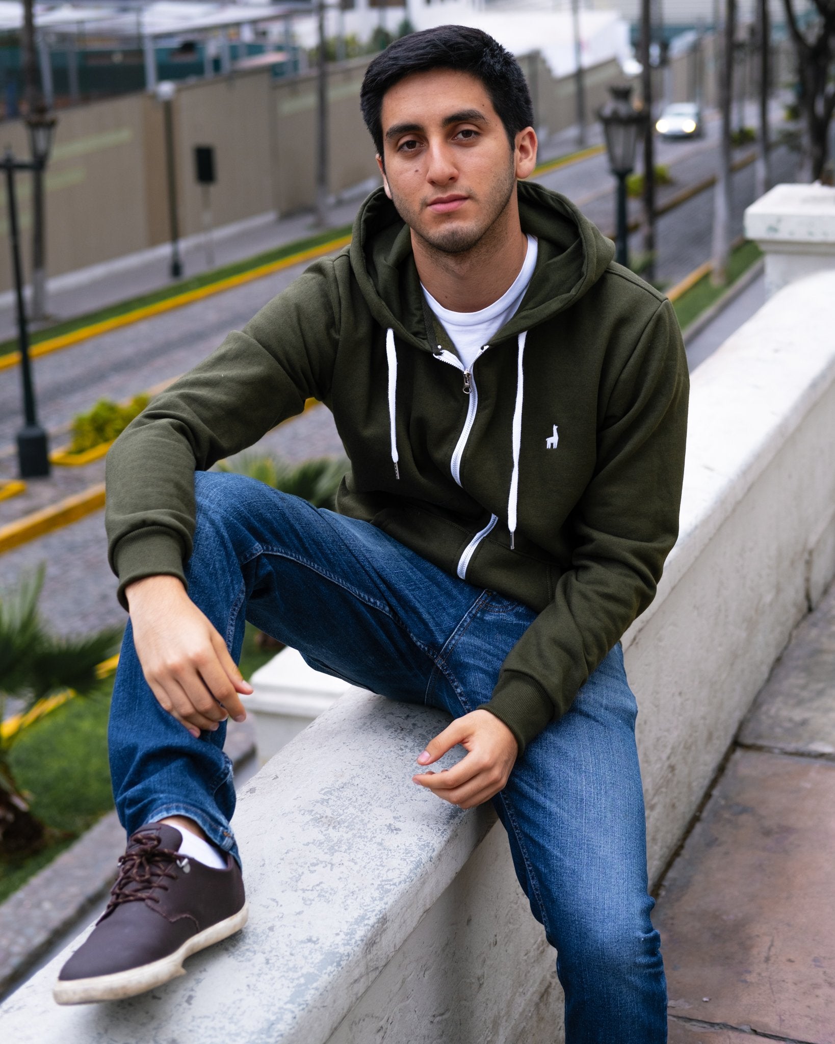 Military Green Hoodie Jacket