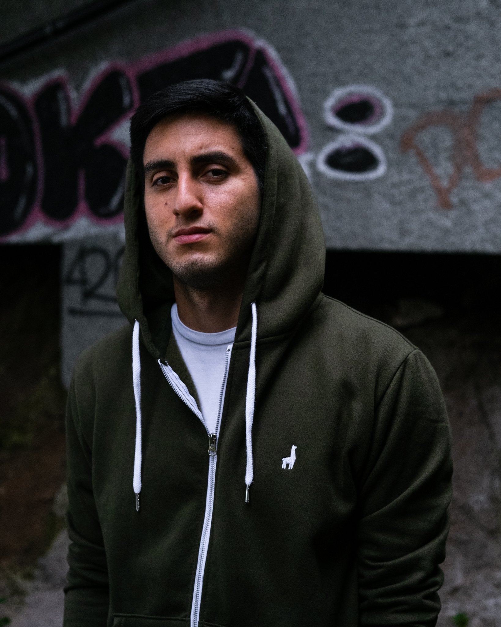 Military Green Hoodie Jacket