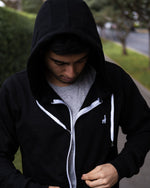 Load image into Gallery viewer, Black Hoodie Jacket

