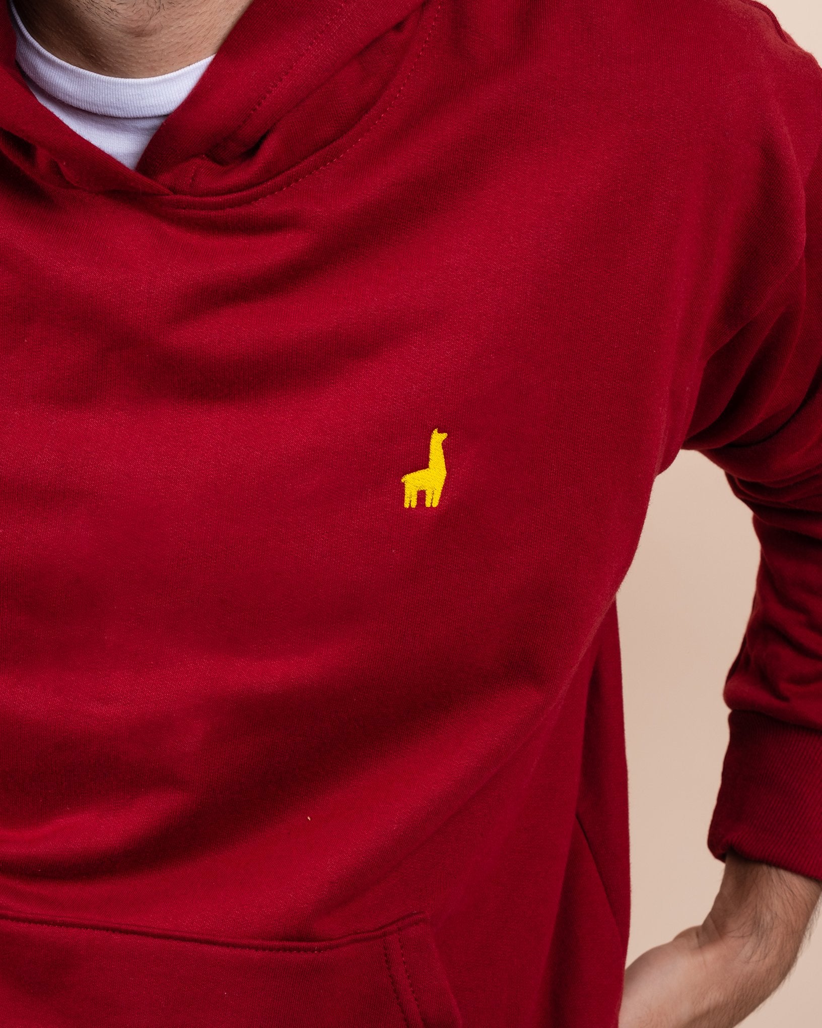 Dark Red Hoodie Sweatshirt
